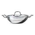 Bergner Argent 5CX  Silver Stainless Steel Kadhai with Stainless Steel Lid Copper Core